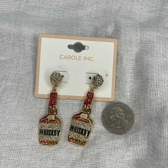 Whiskey 🥃 makers mark look a like dangle earrings - Picture 6 of 6